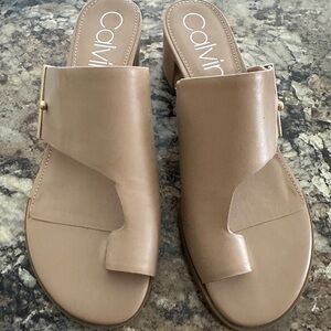 Calvin Klein sandals. Never worn. Size 9